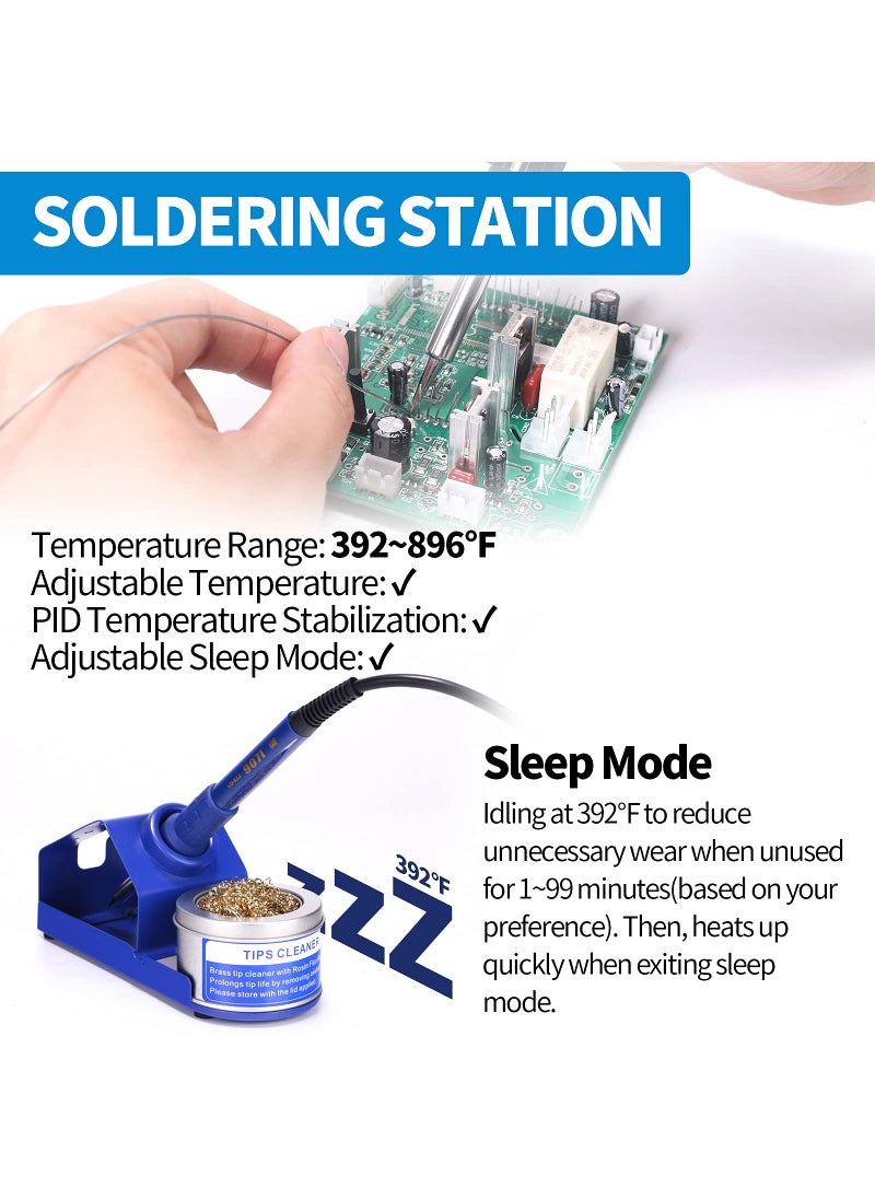 Yihua YIHUA 862BD+ SMD ESD Safe 2 in 1 Soldering Iron Hot Air Rework Station °F /°C with Multiple Functions  - Image 3