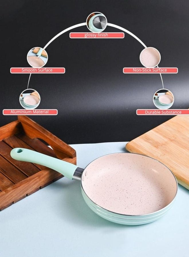 Granite Frying Pan, Non-Stick Cooking Pan for Cooking Steaks, Fried Eggs, Beef, Pancakes - 16cm - Image 5