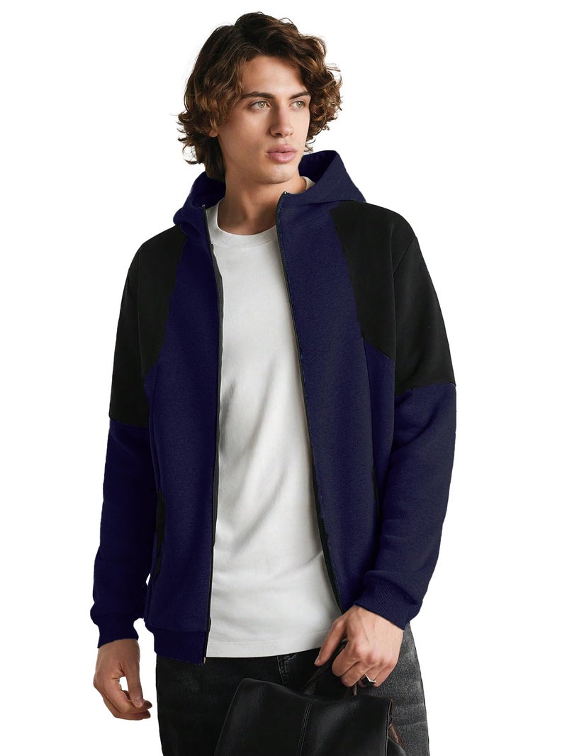 TOPLOT jacket for men || winter jackets || casual jacket for men || Men's bomber jacket (Men-CB-Jacket-5215-Navy-S) - Image 4