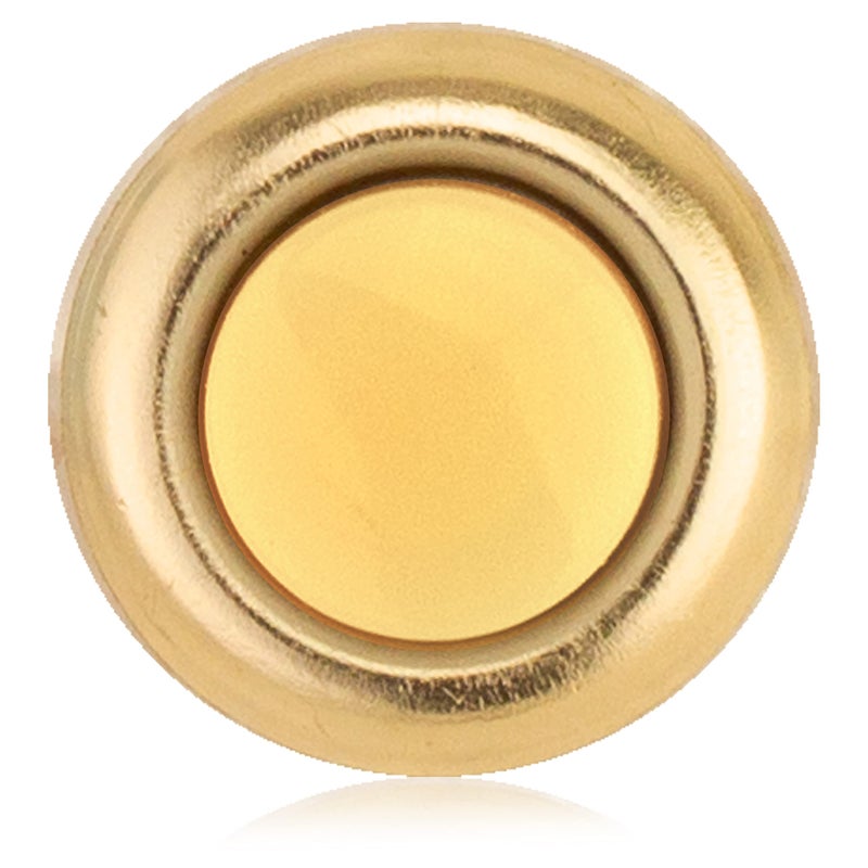 Newhouse Hardware FMBL Lighted Doorbell Button, 1-Pack, Brass - Image 1