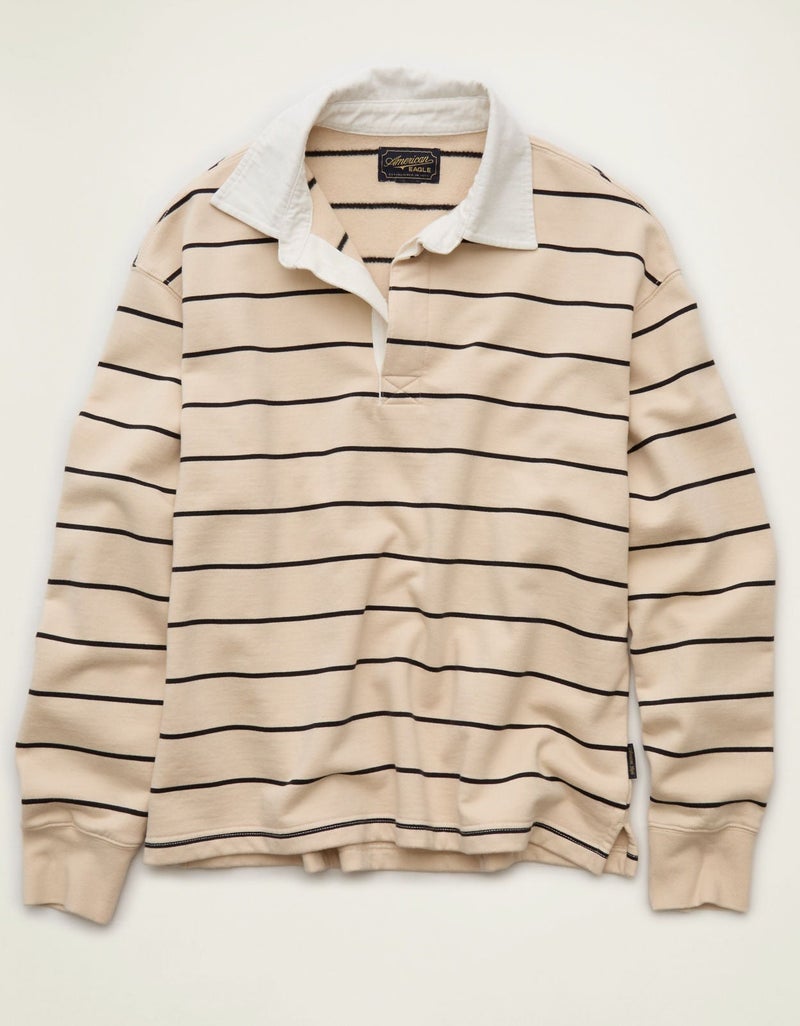American Eagle AE Laidback Luxe Rugby Sweatshirt - Image 4