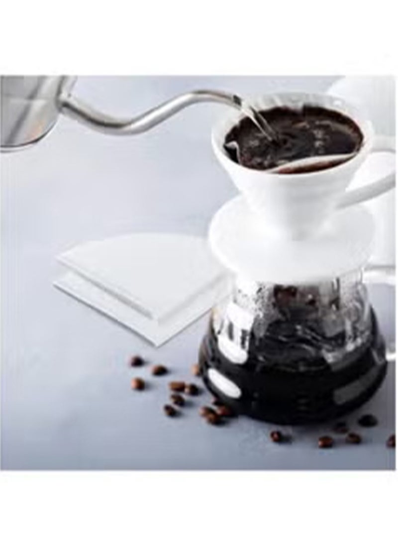 Captaintech Cone Coffee Filter in White V60 size having 100 Pieces Disposable Paper - Coffee Filter Paper Can be used in Home - Office and for Traveling Purposes as well  - Image 3