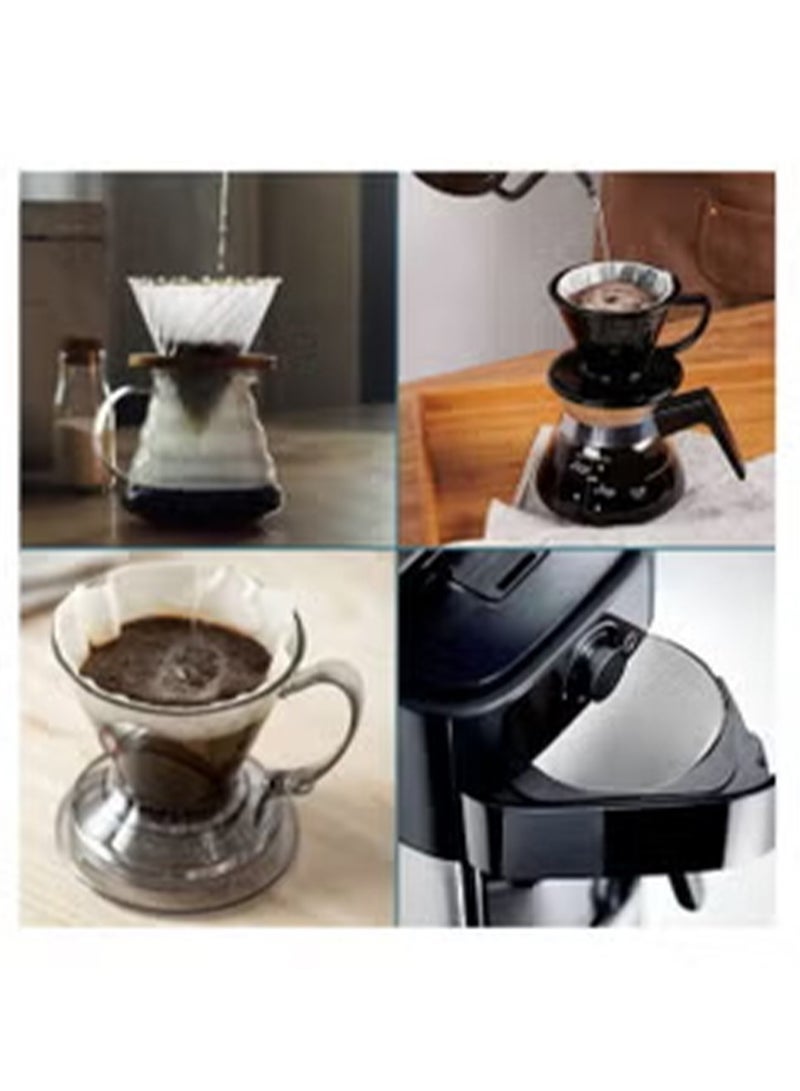 Captaintech Cone Coffee Filter in White V60 size having 100 Pieces Disposable Paper - Coffee Filter Paper Can be used in Home - Office and for Traveling Purposes as well  - Image 4
