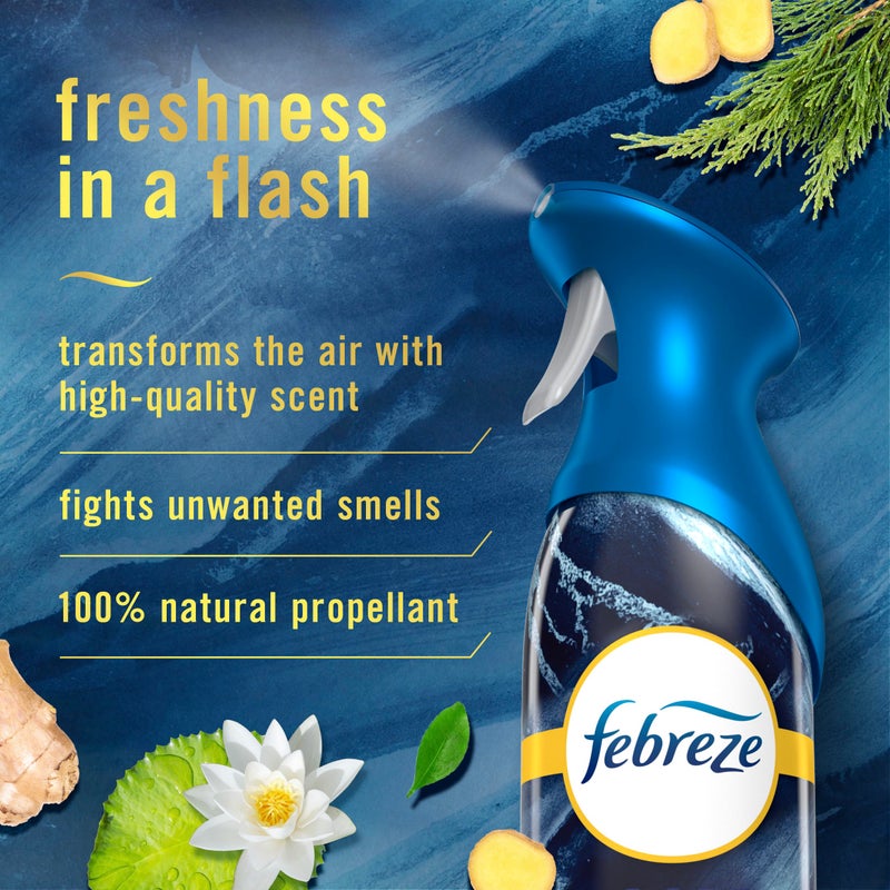 Febreze Air Mist Air Freshener Spray, Odor-Fighting Room Spray, Air Fresheners for Home and Bathroom and Kitchen, Aerosol Can, Ocean Scent, 8.8oz, 3 Count - Image 2