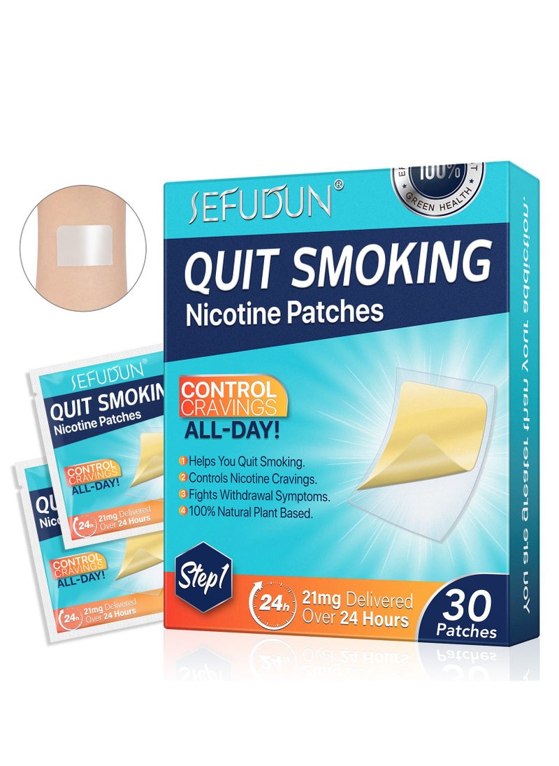 Sefudun Quit Smoking Aid, Stop Smoking Patches Step 1 - 30 Patches, Easy And Effective Anti-Smoking Stickers - Best Product To Quit Smoking  - Image 3