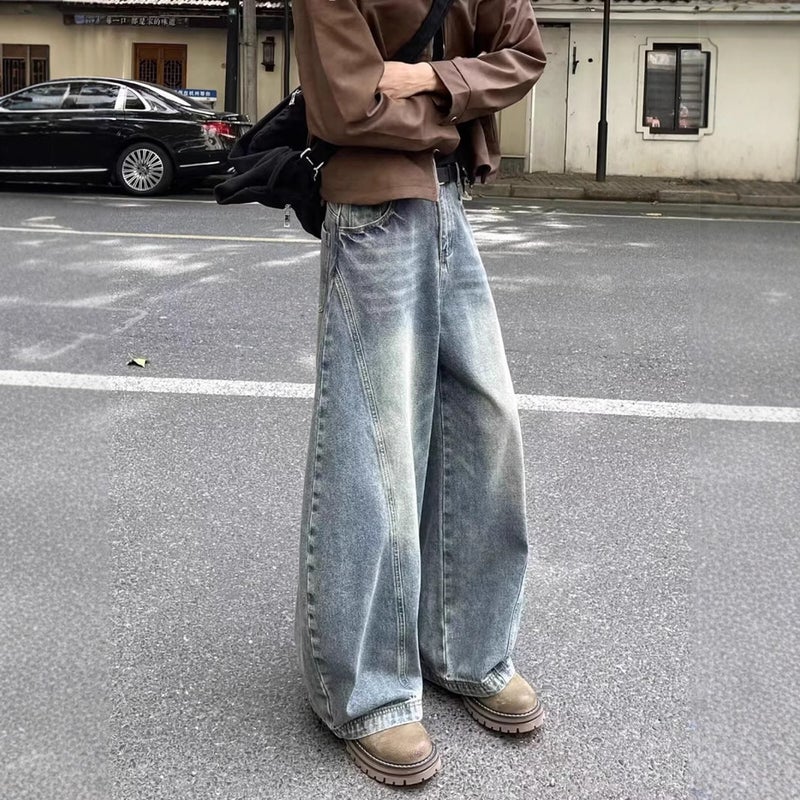 Unisex Classic Denim Jeans Loose Fit Daily Outdoor Wear - Image 5