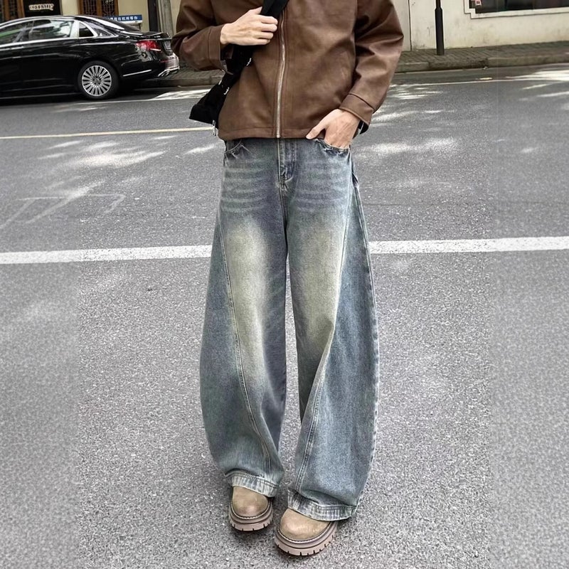 Unisex Classic Denim Jeans Loose Fit Daily Outdoor Wear - Image 4