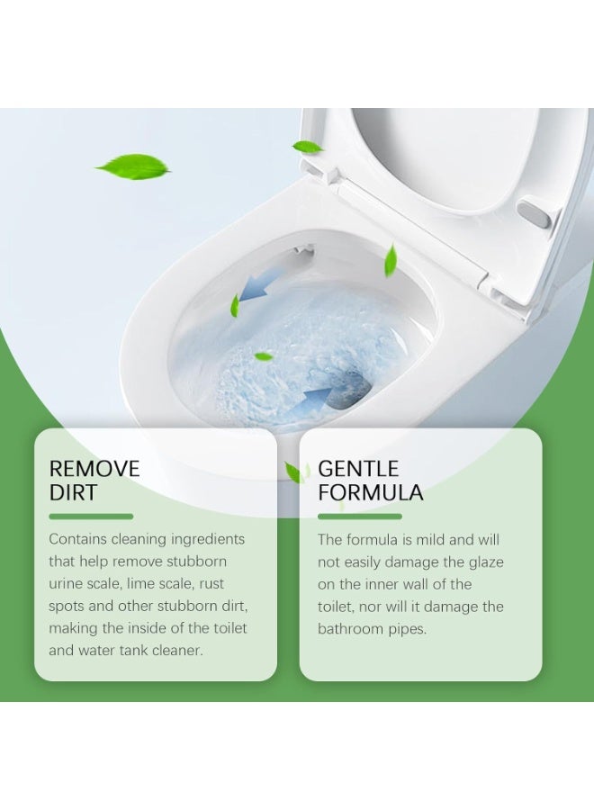 oradess 12 pack Toilet Bowl Cleaner Tablets, Bathroom Automatic Toilet Tank Cleaners, Slow-Releasing Household for Deodorizing, against Tough Stains, Long-Lasting Freshness - Image 5