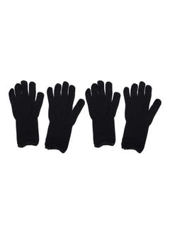 NIBEMINENT 2-Pairs Anti-Scalding Heat Protective Glove Black 25x11x1cm  - Image 1