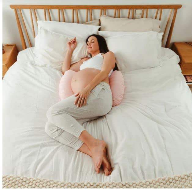 Deevine Craft Polyester Ultra Soft Butterfly Shaped Pillow/Body Pillow/Maternity Pillow Butterfly Maternity Pillow (Pink) - Image 4