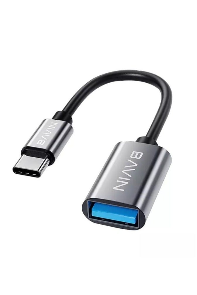 Bavin OTG-54 Type-C to USB 3.0 Adapter for Laptop Tablet Printer Mouse Keyboard - Image 1
