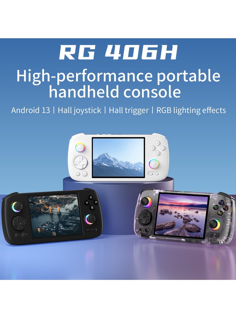 ANBERNIC  - RG406H Handheld Game Console Unisoc T820 Android 13 5000 mAh 4-inch IPS screen Large-angle 3D Hall Joystick Hall Rigger 5G WIFI Bluetooth Retro Video Players - Image 1
