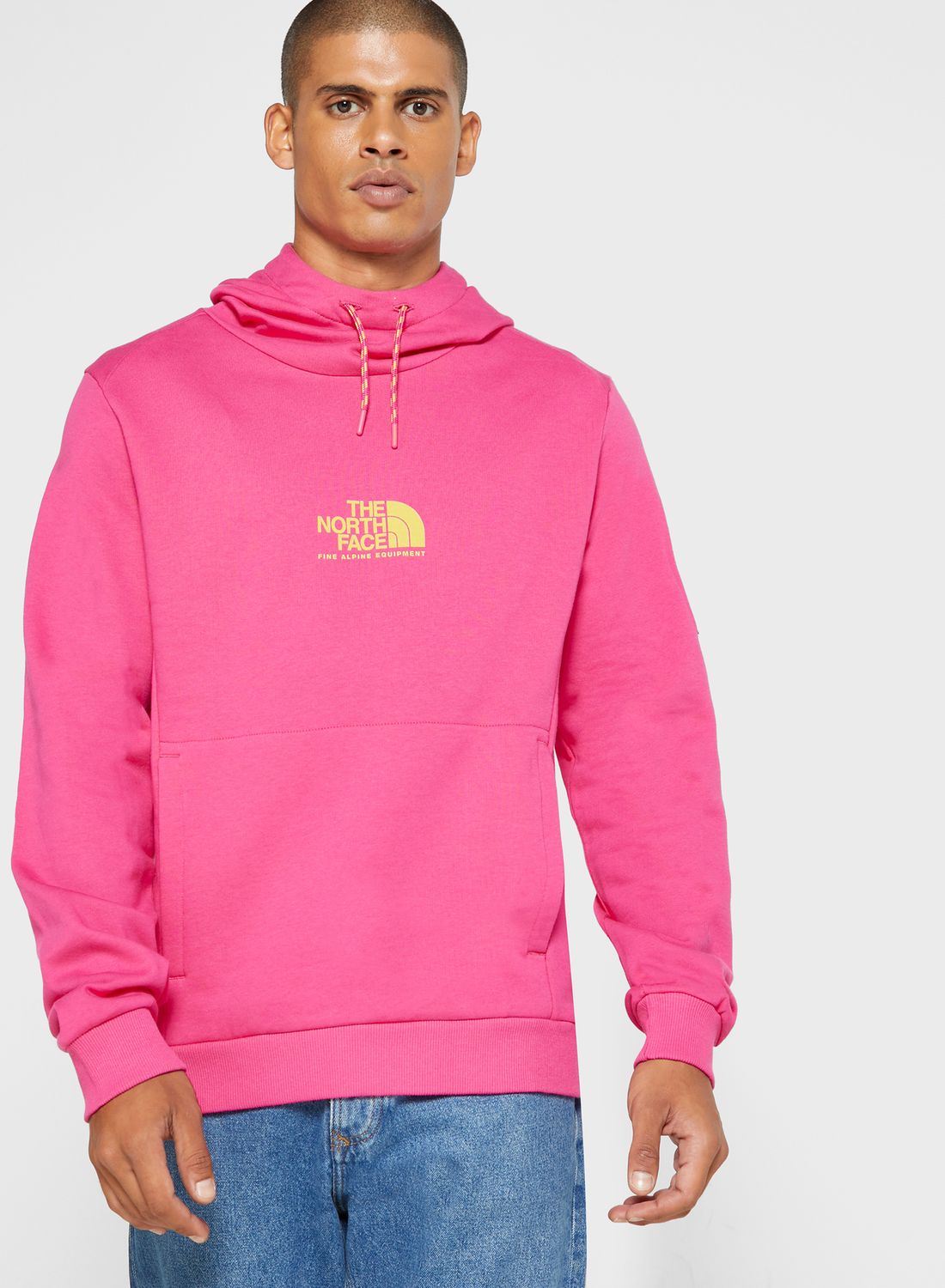 Buy The North Face Pink Fine Alpine Hoodie for Men in KSA