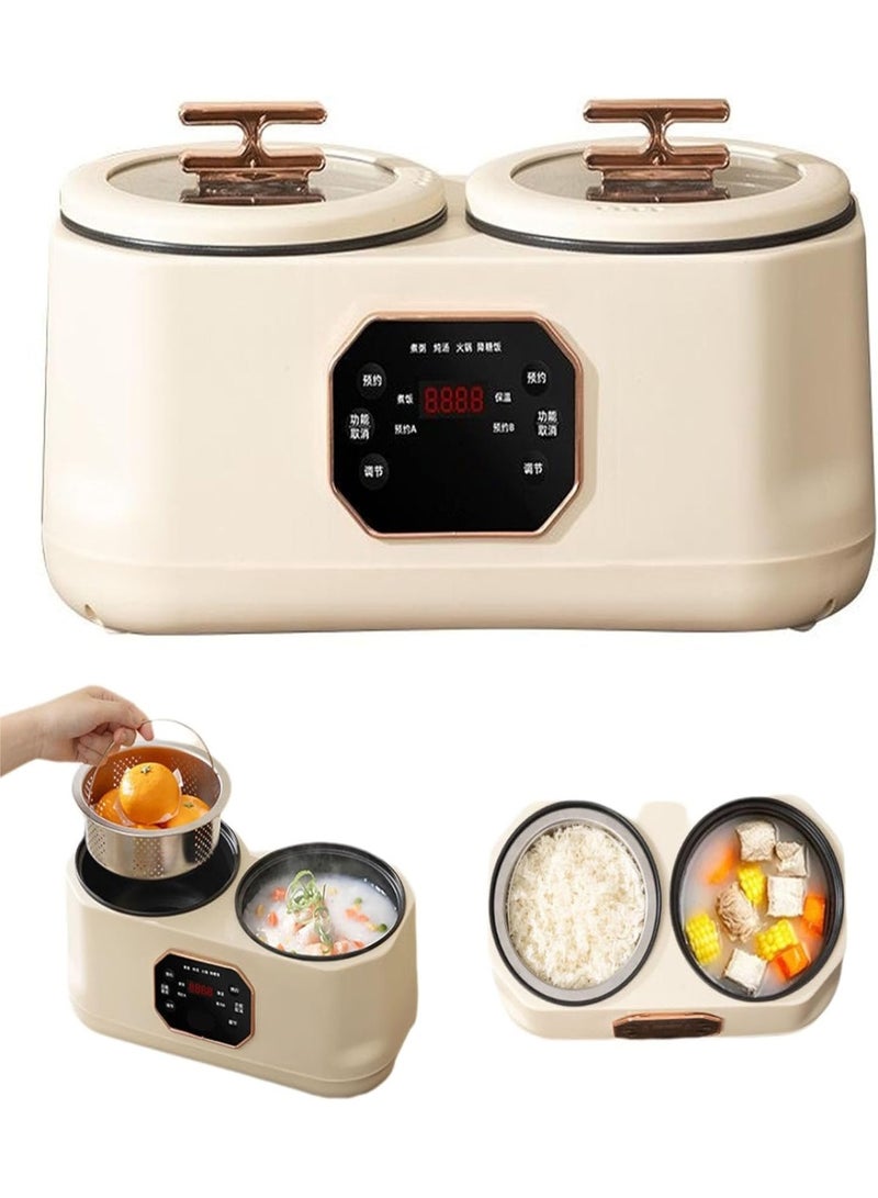 دينكس وعاء طهي مزدوج 2 في 1، وعاء ساخن كهربائي متعدد الوظائف مع بطانة مزدوجة وشاشة رقمية - Image 1