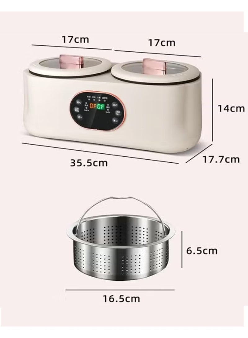 دينكس وعاء طهي مزدوج 2 في 1، وعاء ساخن كهربائي متعدد الوظائف مع بطانة مزدوجة وشاشة رقمية - Image 2
