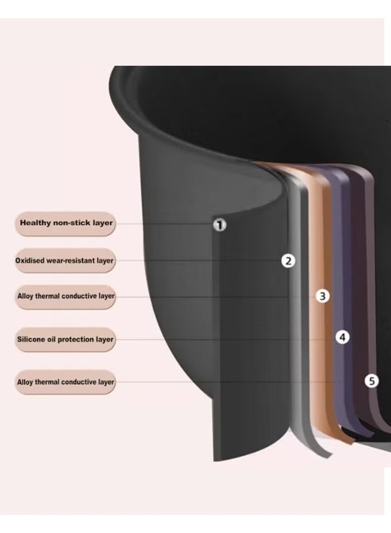 دينكس وعاء طهي مزدوج 2 في 1، وعاء ساخن كهربائي متعدد الوظائف مع بطانة مزدوجة وشاشة رقمية - Image 4