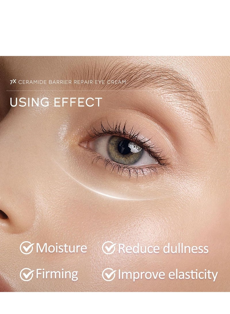 لايكو كريم سيراميد تحت العين ، كريم مرطب مضاد للشيخوخة للعين للتجاعيد ، كريم تجاعيد العين مع رأس تدليك ، كريم العين للدوائر السوداء للنساء والرجال ، مرطب للعين لجميع أنواع البشرة 20 جرام - Image 4