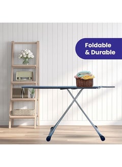 lynx LYNX Ironing Board with Retractable Iron Rest,Heat-resistant Cover with Thick Padding,Adjustable Height，4-Leg Foldable (42" x 145" CM) LY245  - Image 5