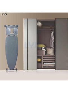 lynx LYNX Ironing Board with Retractable Iron Rest,Heat-resistant Cover with Thick Padding,Adjustable Height，4-Leg Foldable (42" x 145" CM) LY245  - Image 3