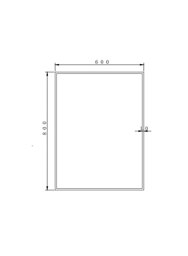 DANUBE HOME Milano Eco Plain Mirror 60X80 | Glass LED Mirror | Vanity Mirror With Lights Bathroom Mirror Wall Mounted For Toilet Bathroom Washroom Shower Room - Glass  - Image 4