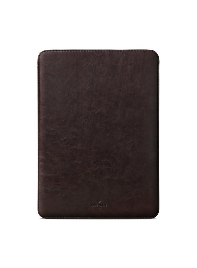 Comfyable Laptop Sleeve 14 Inch Precisely Compatible with MacBook Pro M5 M4 M3 M2 Pro/Max 2026-2021, Faux Leather Cover Case, 14 in, Dark Brown - Image 1