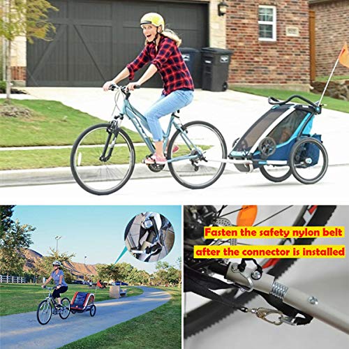 Farbetter Upgraded Bike Trailer Coupler Connector Hitch Baby Pet Hitch Linker Connector, Hitch Adapter Attachment, Bicycle Rear Rack Accessories - Image 5