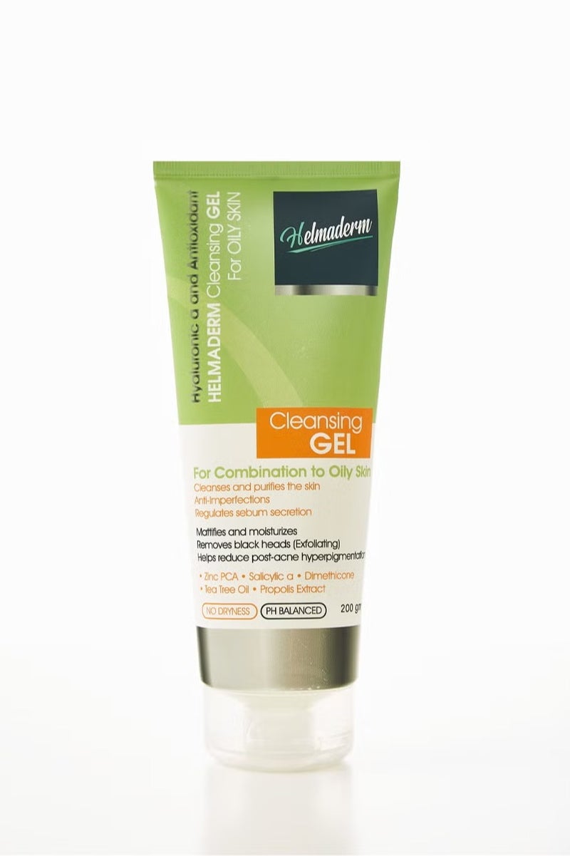 HelmaDerm Cleansing Gel For Oily Skin - 200 ML