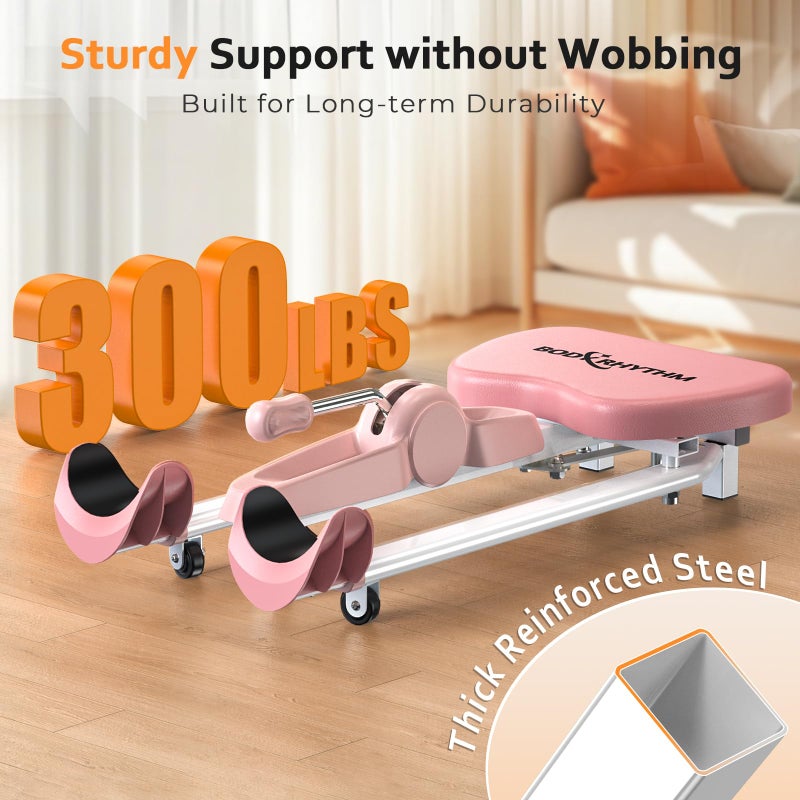 BODY RHYTHM Leg Stretcher - Split Machine for Leg Stretching - Flexibility Stretching Equipment - Ballet, Yoga, Dance, Martial Arts, MMA - Home Yoga Gym Fitness (Pink) - Image 5