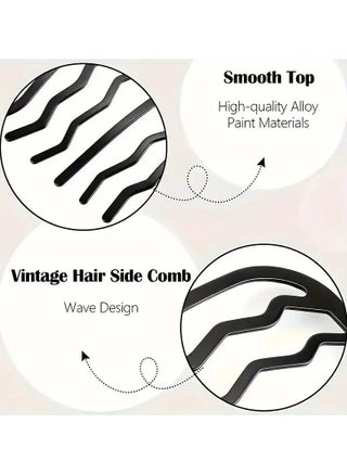 Elegant Metal Hair Bun Makers - 2pcs French Twist Hair Styling Tools, Minimalist Oblong Barrettes, Solid Color, Fashionable Iron Hair Accessories Set for Women, Suitable for Ages 14+ - view 2