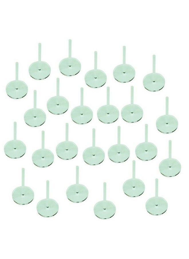 LITKO - Acrylic Flight Stands 25Mm Circle 3Mm Clear 1.5 Inch Peg (25) - Image 1