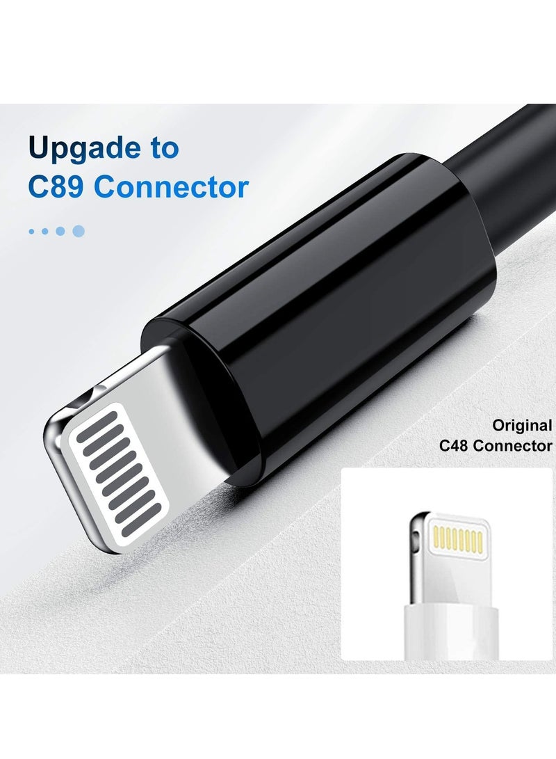 3 Pack Apple MFi Certified iPhone Charger Cable 1M, Apple Lightning to USB Cable Cord, 2.4A Fast Charging Apple Phone Long Chargers for iPhone 12/11/11Pro/11Max/ X/XS/XR/XS