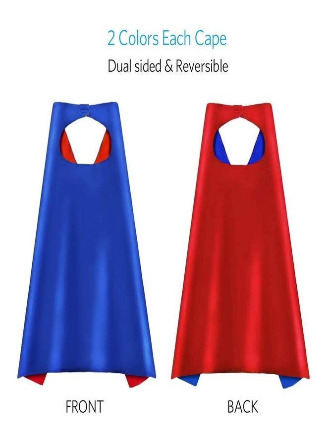 AODAI Superhero Capes and Masks for Kids Halloween Cosplay Double Side Cape Superhero Toy Kids Best Gift - Image 2