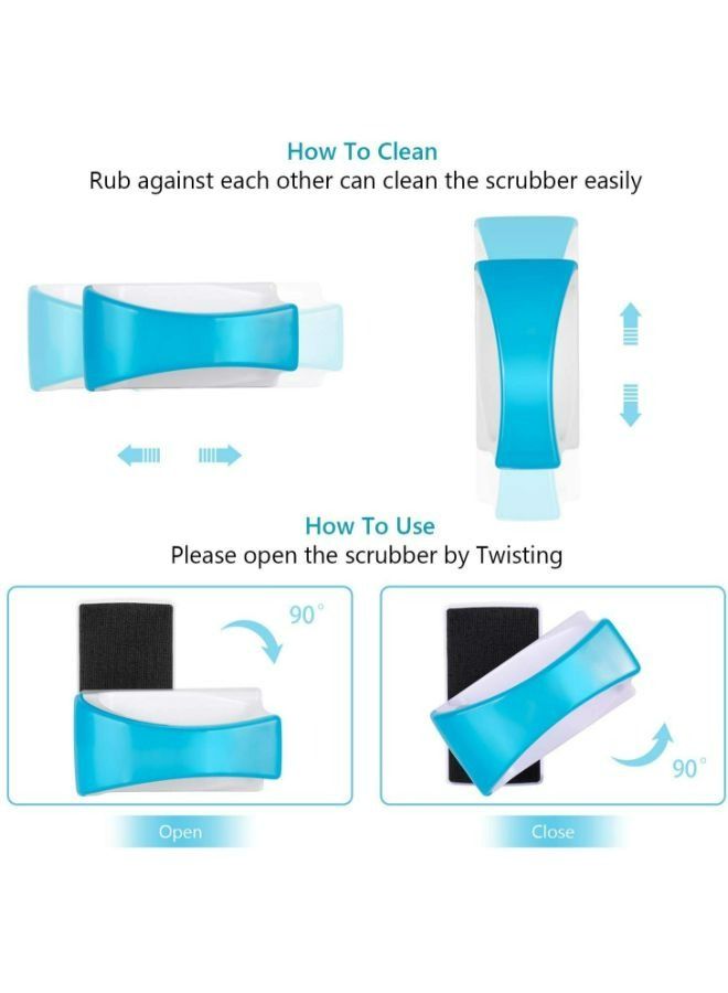 المغناطيسي حوض السمك خزان الأسماك الزجاج الطحالب كاشطات الزجاج نظافة الغسيل فرشاة نظيفة - Image 5