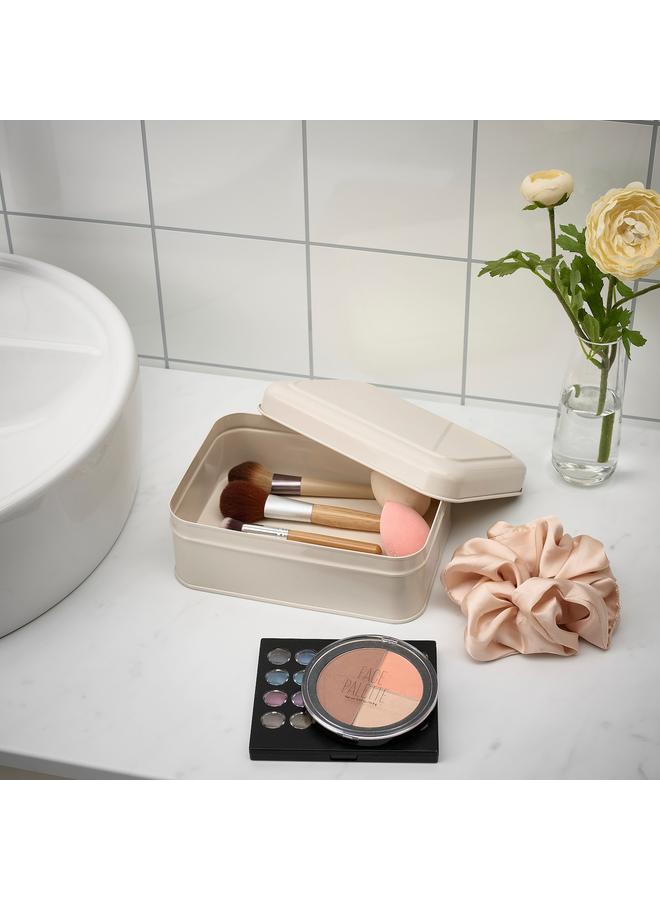 زبون صندوق تخزين مع غطاء، بيج فاتح، 22×16×8 سم - Image 4