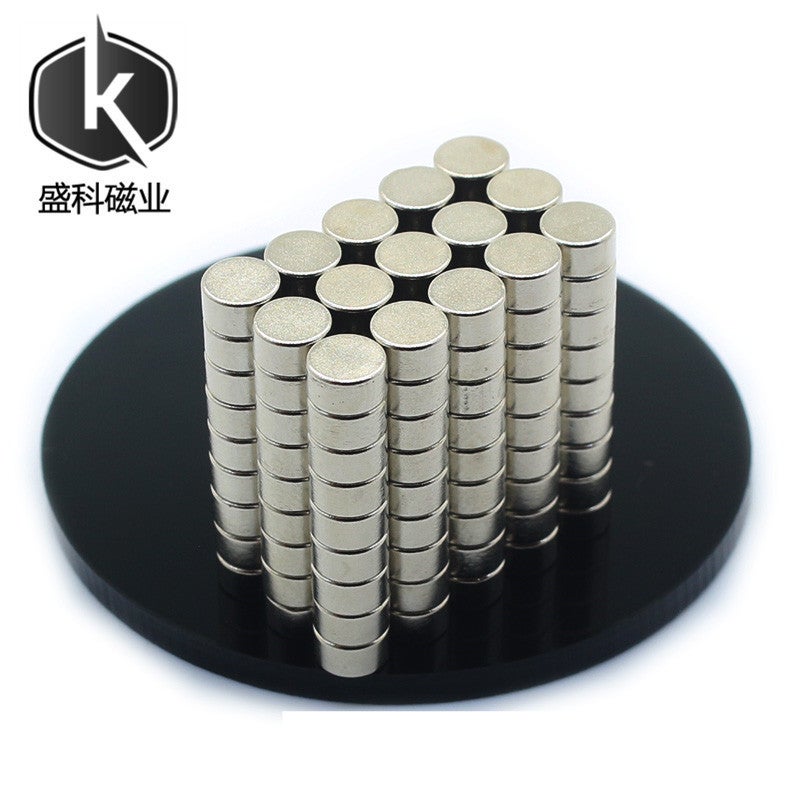D6 * 4 factory direct NdFeB round magnet gift box strong magnetic 6*4 strong magnet nickel-plated toy magnetic sheet