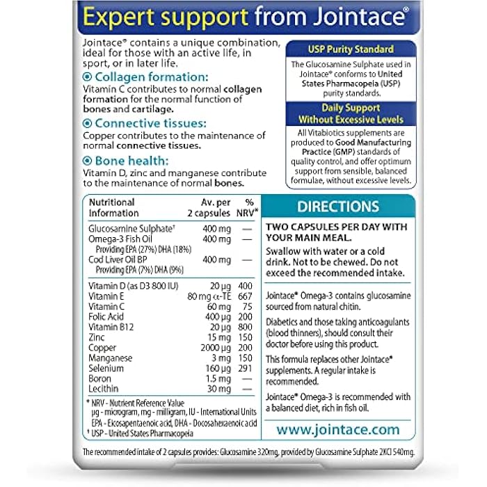 Jointace by Vitabiotics Omega-3 Capsules x 30 - Image 4