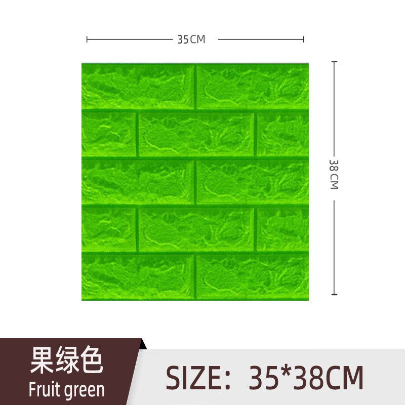 Brick Wall Stickers Simple Xpe Foam Self-Adhesive 30X 30 Small Size 3D Wallpaper Stickers Wall Wallpaper - Image 1
