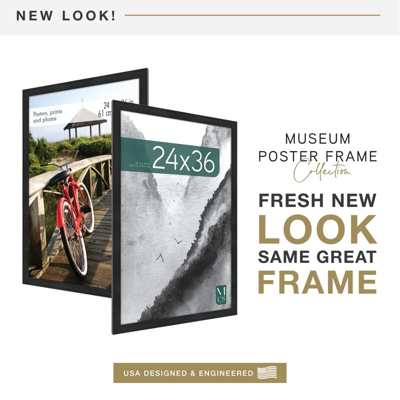 MCS Museum Poster Frame, Onyx, 24 x 36 in, Single - Image 2