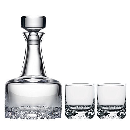 Orrefors Erik 3 Piece Set, Decanter and 2 Double Old Fashioned Glasses , One size - - Image 1