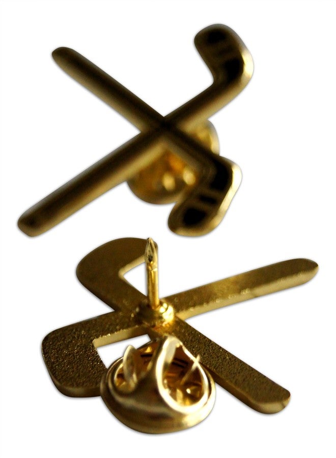 Novel Merk Hockey Stick & Coach Appreciation Lapel Pin, Hat Pin & Tie Tack Set with Clutch Back (3-Crossed Sticks) - Image 3