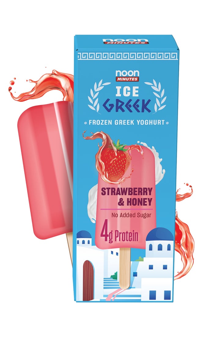 Frozen Greek Yoghurt Stick Strawberry With Honey No Artifical Colours and Flavours