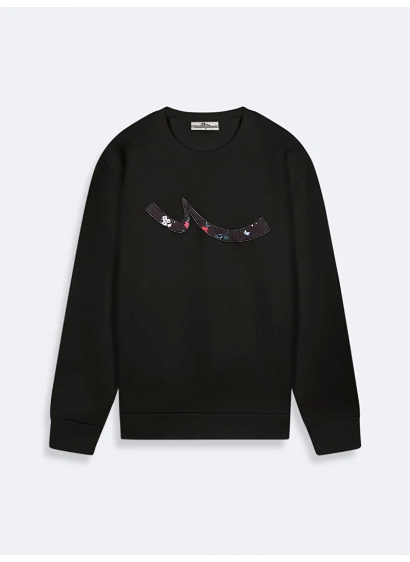 LTB Sign Printed Black Sweatshirt