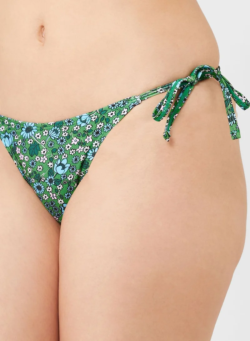 TOPSHOP Floral Print Bikini Bottom