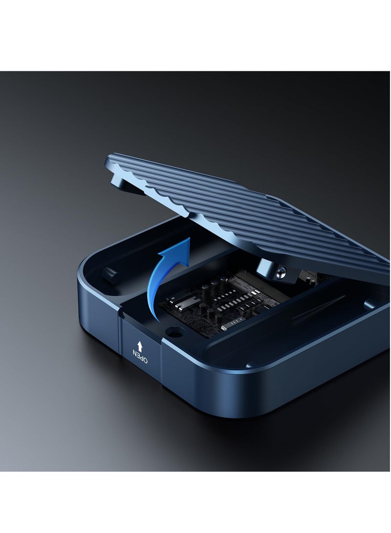 Magnetic M.2 2230 NVMe SSD Enclosure , Aluminum Tool-Free USB 3.1 Gen 1 10Gbps, Supports M Key & B+M Keys, Compatible with iPhone 15 Pro Max - Image 3