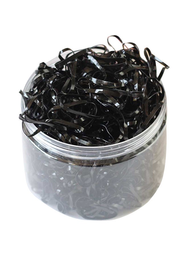 NIBEMINENT 1000-Piece Brief Style Hair Band Black