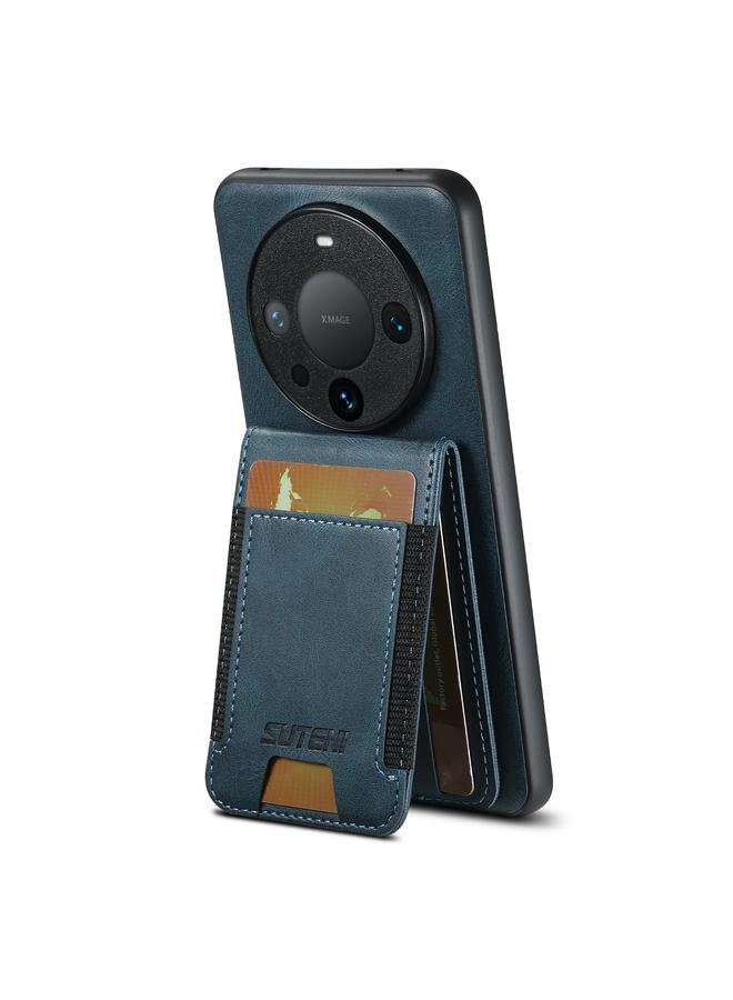 Suteni Case For Huawei Mate 60 Pro+ H03 Oil Wax Leather Wallet Stand Back Phone Case - Image 3