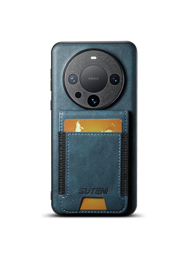 Suteni Case For Huawei Mate 60 Pro+ H03 Oil Wax Leather Wallet Stand Back Phone Case - Image 1