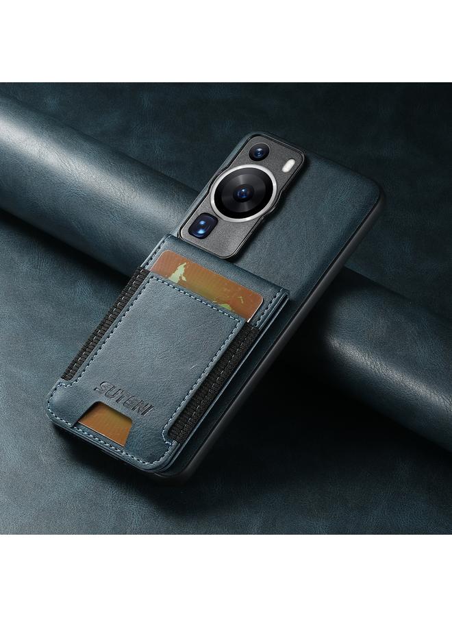 Suteni Case For Huawei Mate 60 Pro+ H03 Oil Wax Leather Wallet Stand Back Phone Case - Image 2