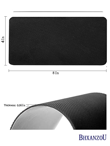 BHXANZOU Black Shoe Sole Protector,Anti Slip Shoe Grips on Bottom of Shoes - Bottom Protector - Sole Guard - Non-Slip Shoe Pads for High Heels(8"×4" Black 4Pcs) - Image 5