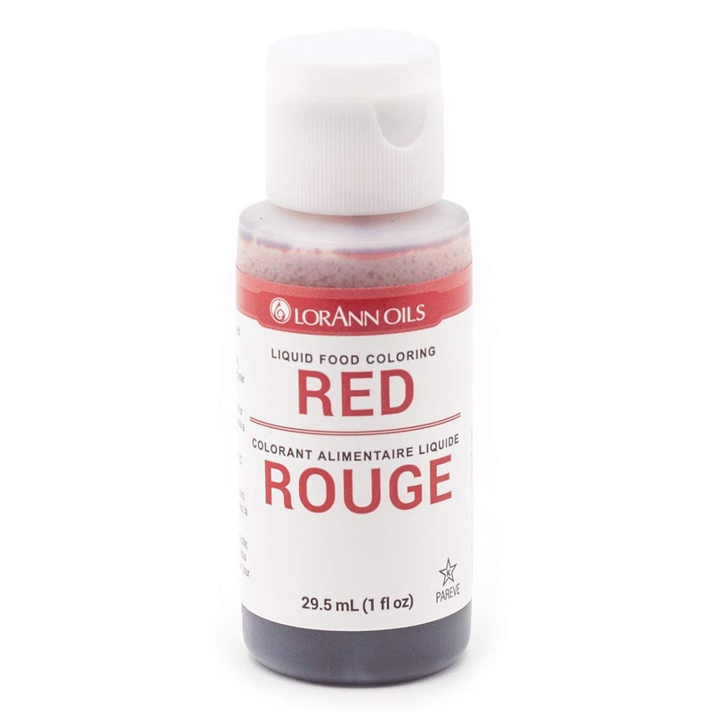 LorAnn Red Liquid Food Color 1 ounce squeeze bottle